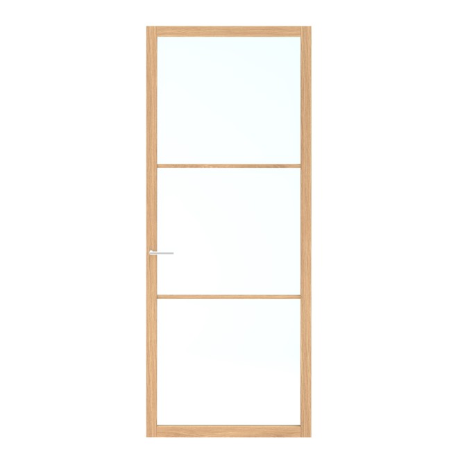 Binnendeur Skantrae SSL 14803 Blank Glas Natural Oak